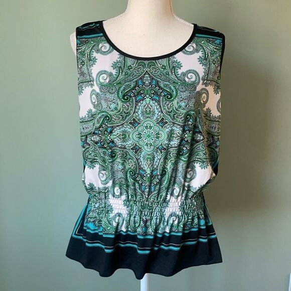 CLAUDIA Richard Sleeveless Top Size Small - Picture 2 of 7